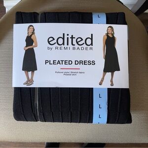 Black Pleated Dress